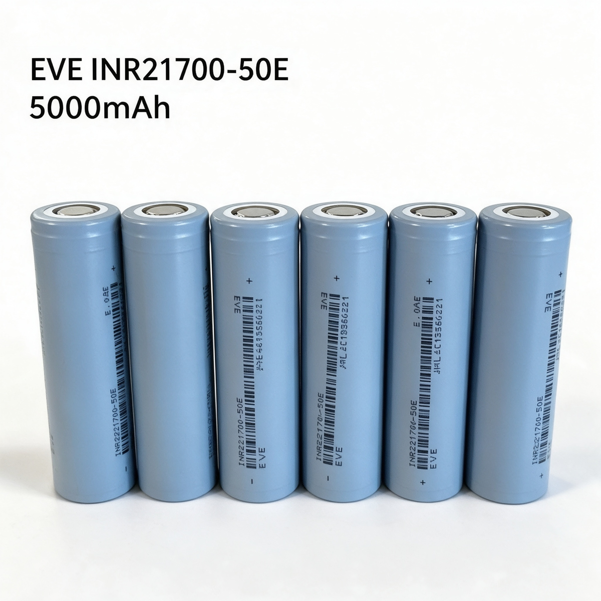 EVE INR21700-50E 5000mAh 15A Li-ion Battery for E-Bikes, Scooters & DIY Battery Packs (1-100 PCS)