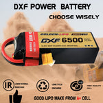 DXF Lipo Battery 4S 14.8V 6500mAh 100C Graphene Softcase with EC5 / T / TRX / XT60 / XT90 / XT150 / Q8s Plug for RC 1/8 1/10 Buggy Truck Car Off-Road Drone