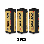 DXF Lipo Battery 4S 15.2V 6500MAH 150C GoldSeries LCG 5MM Graphene LiPo Hardcase XT90 Plug for RC 1/8 1/10 Buggy Truck Car Off-Road Drone