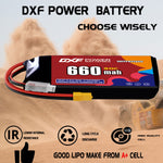 DXF 3S 11.4V 550mAh 100C LiPo Battery for FPV Micro Drones (PH2.0 / JST / XT30 / SM / XT60 / EC5 / XT90 Options)