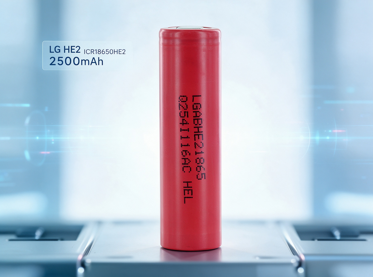 LG HE2 ICR18650HE2 2500mAh 20A Li-ion Battery for Power Tools, Flashlights & DIY Battery Packs (1-100 PCS)