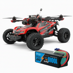 DXF 6S 22.2V 10000mAh 100C Softcase LiPo Battery with 10AWG EC5 for 1/8 RC Cars, Trucks, Buggies, Truggies (1-6 Pack Available)