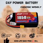 DXF 3S 11.1V 1850mAh 100C LiPo Battery for FPV Micro Drones (PH2.0 / JST / XT30 / SM / XT60 / EC5 / XT90 Options)