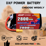 DXF 6S 22.8V 650mAh 120C LiPo Battery for FPV Micro Drones (PH2.0 / JST / XT30 / SM / XT60 / EC5 / XT90 Options)