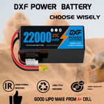 DXF LiPo Battery 12S 44.4V 22000mAh 25C Graphene Softcase Blue with EC5 / T / TRX / XT60 / XT90 / XT150 / Q8s Plug for RC Boat Drone UAV