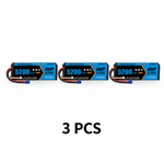 DXF 3S 11.1V 5200mAh 100C Hardcase LiPo Battery with 10AWG EC5 for 1/8 1/10 RC Cars, Trucks, Buggies (1-6 Pack Available)