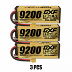 DXF GoldSeries 4S HV 15.2V 9200mAh 140C Graphene Hardcase LiPo Battery with XT90 & 10AWG Wire (1-6 Pack)