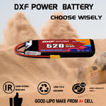 DXF LiPo Battery 3S HV 11.4V 520mAh 80C with PH2.0 / JST / XT30 / SM / XT60 / EC5 / XT90 for FPV Drone Whoop Micro Racing