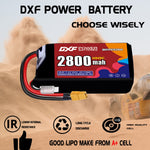 DXF 2S 7.4V 2800mAh 100C LiPo Battery for FPV Micro Drones (PH2.0 / JST / XT30 / SM / XT60 / EC5 / XT90 Options)