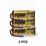 DXF GoldSeries 4S HV 15.2V 6500mAh 140C Graphene Hardcase LiPo Battery with EC5 & 10AWG Wire (1-6 Pack)