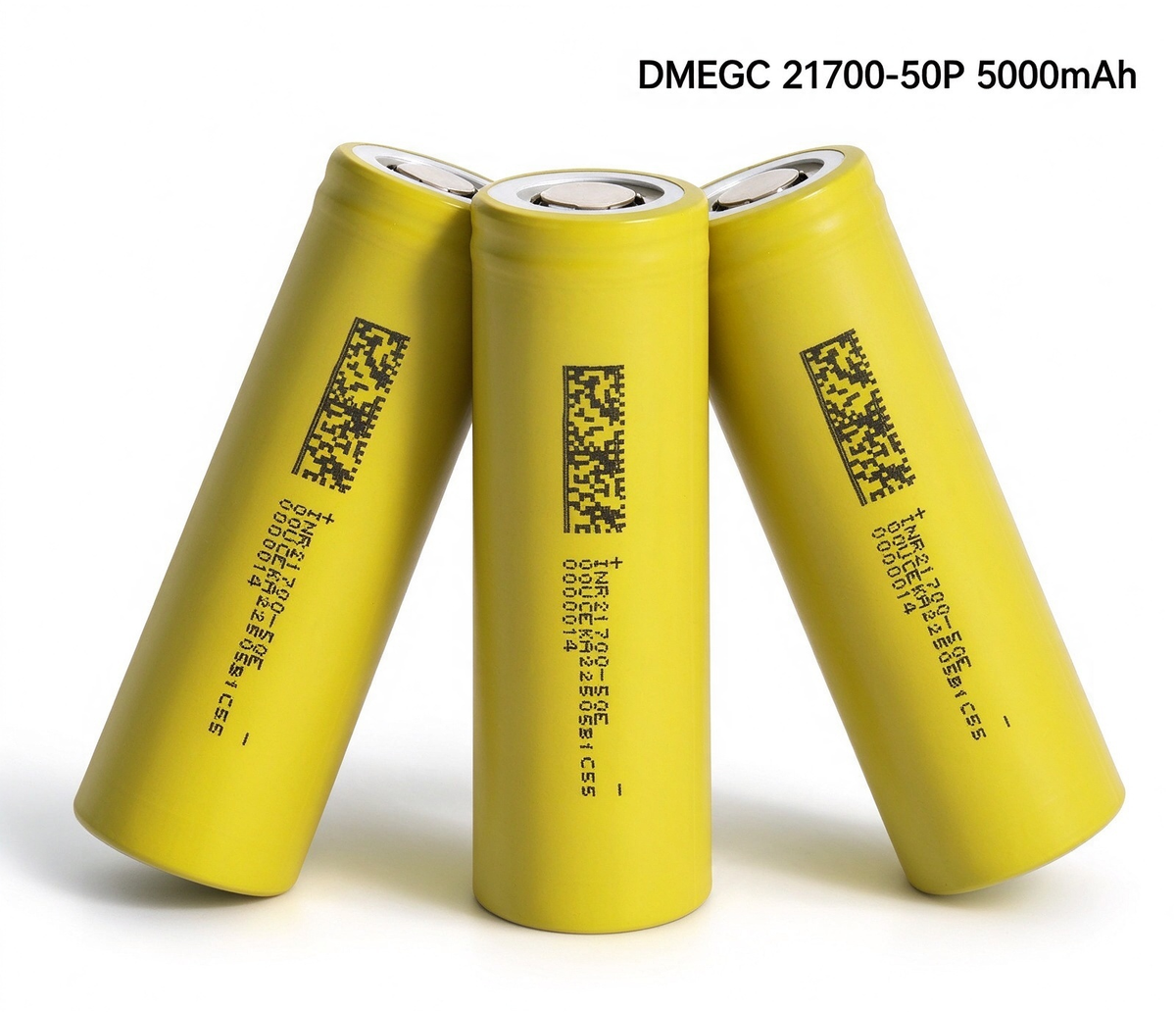 DMEGC INR21700 5000mAh 15A Li-ion Battery for E-Bikes, Power Tools & DIY Battery Packs (1-100 PCS)