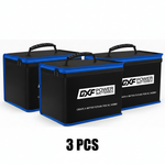 DXF LiPo Battery Fireproof Safety Bag - Charging & Storage Guard with Double Zipper (1-6 Pack Options Available)