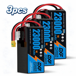 DXF SEMI-SOLID 14S 51.8V 23000mAh 5C Soft Case LiPo Battery with 8AWG Wire for UAVs & Drones (1-6 Pack)