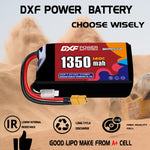 DXF 2S 7.4V 1350mAh 140C LiPo Battery for FPV Micro Drones (PH2.0 / JST / XT30 / SM / XT60 / EC5 / XT90 Options)