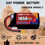 DXF 2S 7.4V 1050mAh 150C LiPo Battery for FPV Micro Drones (PH2.0 / JST / XT30 / SM / XT60 / EC5 / XT90 Options)