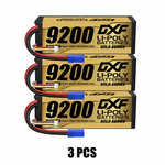 DXF GoldSeries 4S HV 15.2V 9200mAh 140C Graphene Hardcase LiPo Battery with XT90 & 10AWG Wire (1-6 Pack)