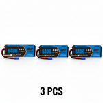 DXF 3S 11.1V 8400mAh 120C Hardcase LiPo Battery with 10AWG EC5 for 1/8 1/10 RC Cars, Trucks, Buggies (1-6 Pack Available)