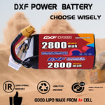 DXF 6S 22.2V 2800mAh 100C LiPo Battery for FPV Micro Drones (PH2.0 / JST / XT30 / SM / XT60 / EC5 / XT90 Options)