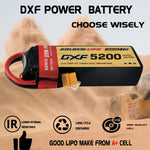 DXF Lipo Battery 3S 11.1V 5200mAh 100C Graphene Softcase with EC5 / T / TRX / XT60 / XT90 / XT150 / Q8s Plug for RC 1/8 1/10 Buggy Truck Car Off-Road Drone