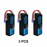 DXF 4S 14.8V 10000mAh 100C Graphene Softcase LiPo Battery with EC5 & 10AWG Wire (1-6 Pack)
