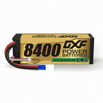 DXF 4S 14.8V 8400mAh 140C Graphene Hardcase LiPo Battery with EC5 & 10AWG Wire (1-6 Pack)