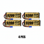 DXF GoldSeries 4S HV 15.2V 9200mAh 140C Graphene Hardcase LiPo Battery with XT90 & 10AWG Wire (1-6 Pack)