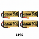 DXF Gold Series 4S HV 15.2V 6500mAh 140C Graphene Hardcase LiPo Battery with XT90 & 10AWG Wire (1-6 Pack)