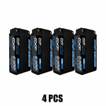 DXF Lipo Battery 2S 7.6V 6300mAh 140C Shorty 5MM Hardcase Battery Graphene Battery for RC Truck Drone 1/10 1/8 Scale Traxxas Slash 4x4 RC Car Buggy Truggy