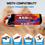 DXF LiPo Battery 5S HV 19.0V 450mAh 80C with PH2.0 / JST / XT30 / SM / XT60 / EC5 / XT90 for FPV Drone Whoop Micro Racing