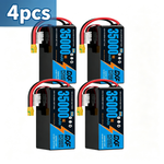 DXF SEMI-SOLID 14S 51.8V 35000mAh 5C Soft Case LiPo Battery with 8AWG Wire for UAVs & Drones (1-6 Pack)