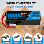 DXF LiPo Battery 6S 22.2V 10000mAh 100C Graphene Softcase with EC5 / T / TRX / XT60 / XT90 / XT150 / Q8s Plug for RC 1/8 1/10 Buggy Truck Car Off-Road Drone