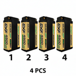 DXF 2S 7.6V 4800mAh 140C Shorty Hardcase LiPo Battery with 5mm Bullet to Deans T-Plug for 1/10 RC Buggies, Cars (1-6 Pack Available)