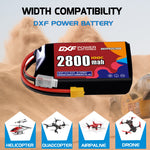 DXF 3S 11.1V 2800mAh 100C LiPo Battery for FPV Micro Drones (PH2.0 / JST / XT30 / SM / XT60 / EC5 / XT90 Options)