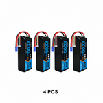 DXF 4S 14.8V 10000mAh 100C Graphene Softcase LiPo Battery with EC5 & 10AWG Wire (1-6 Pack)