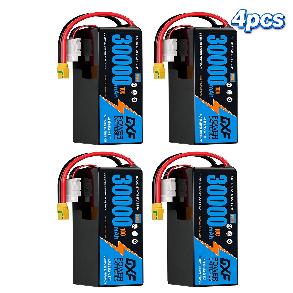 (CN)DXF 6S Lipo Battery 22.2V 10C 30000mAh Soft Case Battery  for Drone UAV FPV Car Truck Tank RC Buggy Truggy Racing Hobby