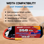 DXF LiPo Battery 5S HV 19.0V 350mAh 70C with PH2.0 / JST / XT30 / SM / XT60 / EC5 / XT90 for FPV Drone Whoop Micro Racing