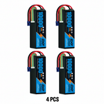 DXF 6S 22.2V 10000mAh 100C Softcase LiPo Battery with 10AWG EC5 for 1/8 RC Cars, Trucks, Buggies, Truggies (1-6 Pack Available)