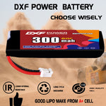 DXF LiPo Battery 4S HV 15.2V 300mAh 80C with PH2.0 / JST / XT30 / SM / XT60 / EC5 / XT90 for FPV Drone Whoop Micro Racing