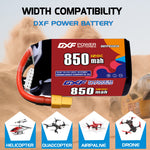 DXF 5S 19.0V 850mAh 120C LiPo Battery for FPV Micro Drones (PH2.0 / JST / XT30 / SM / XT60 / EC5 / XT90 Options)
