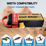 DXF LiPo Battery 5S 18.5V 8500mAh 150C Graphene Softcase with EC5 / T / TRX / XT60 / XT90 / XT150 / Q8s Plug for RC 1/8 1/10 Buggy Truck Car Off-Road Drone