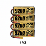 DXF Blue Series 3S HV 11.4V 9200mAh 140C Graphene Hardcase LiPo Battery with XT90 & 10AWG Wire (1-6 Pack)
