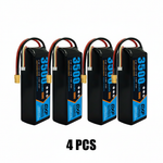 DXF 3S 11.1V 3500mAh 100C Graphene Softcase LiPo Battery with XT60 & 12AWG Wire for RC Cars, Boats & Aircraft Models (1-6 Pack)