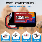 DXF 2S 7.4V 1350mAh 140C LiPo Battery for FPV Micro Drones (PH2.0 / JST / XT30 / SM / XT60 / EC5 / XT90 Options)