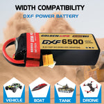 DXF Lipo Battery 5S 18.5V 6500mAh 100C Graphene Softcase with EC5 / T / TRX / XT60 / XT90 / XT150 / Q8s Plug for RC 1/8 1/10 Buggy Truck Car Off-Road Drone