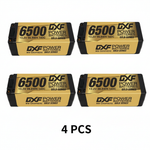 DXF Gold Series 4S HV 15.2V 6500mAh 140C Graphene LCG Hardcase LiPo with 5mm to EC5 & 10AWG Wire (1-6 Pack)