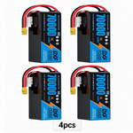DXF SEMI-SOLID 12S 44.4V 70000mAh 5C Soft Case LiPo Battery with 8AWG Wire for UAVs & Drones (1-6 Pack)