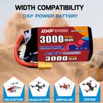 DXF 5S 18.5V 3000mAh 100C LiPo Battery for FPV Micro Drones (PH2.0 / JST / XT30 / SM / XT60 / EC5 / XT90 Options)