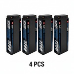 DXF 2S 7.6V LiPo Battery 140C 7200mAh LCG Hardcase with 5mm Bullet to Deans Plug for RC 1/8 1/10 Vehicles Car Truck Truggy Competition Racing (1-6 Pack)