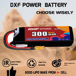 DXF LiPo Battery 2S HV 7.6V 300mAh 80C with PH2.0 / JST / XT30 / SM / XT60 / EC5 / XT90 for FPV Drone Whoop Micro Racing