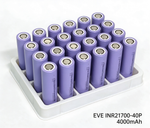 EVE INR21700-40P 4000mAh 40A Li-ion Battery for Power Tools, E-Bikes & DIY Battery Packs (1-100 PCS)
